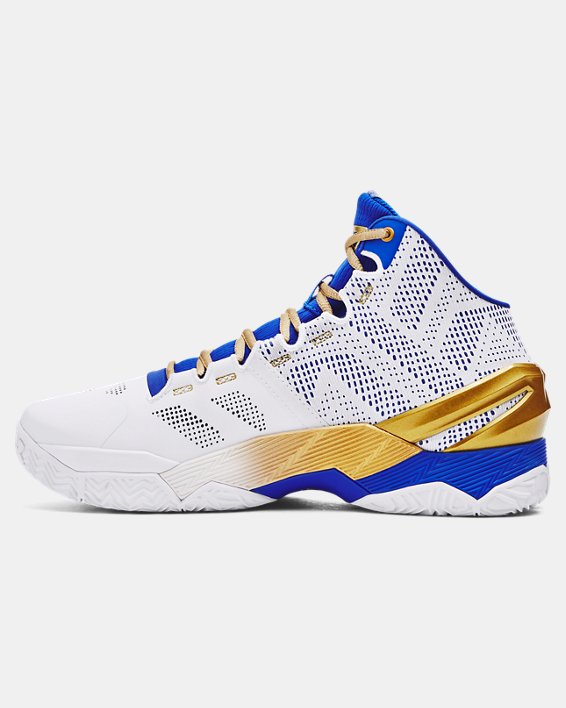 Unisex Curry 2 Retro Basketball Shoes in White image number 1